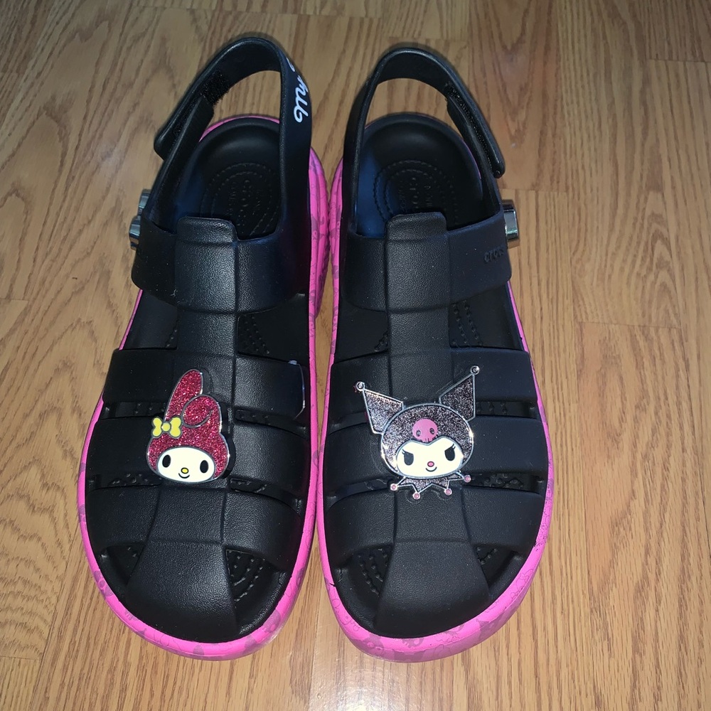 Kuromi & My Melody Platform Crocs New! Women’s size 8 brand new!